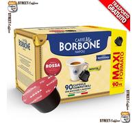 90 Capsule Caffè Borbone Miscela Red Rossa 100% Compatibili Dolce Gusto Nescafè