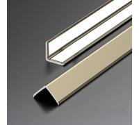 90 Cm*3 Pezzi Profilo Angolare Esterno Autoadesivo In Lega Di Alluminio, Protezione Angolare Stretta A 89° Protezione Angolare Per Pareti Per La Casa E L'ufficio(Matte Champagne,20x20mm)