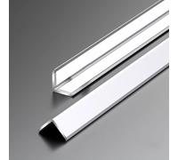 90 Cm*3 Pezzi Profilo Angolare Esterno Autoadesivo In Lega Di Alluminio, Protezione Angolare Stretta A 89° Protezione Angolare Per Pareti Per La Casa E L'ufficio(Matte Silver,20x20mm)