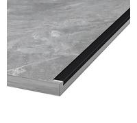 90 cm alluminio - 3 pezzi BaguetteTile Ed Protector Modern & Ele per bagno e cucina, nero (3,5 x 2 cm)
