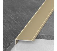 90 cm Baguette Trim Set - 3 pezzi in alluminio piastrelle Ed Protect per pareti, battiscopa e pelliccia, facile installazione, d h (15 x 10 mm)
