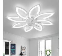 90 cm Lampadario Ventilatore da Soffitto Con Telecomando Led Dimmerabile Pale da