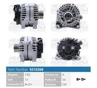 90 CV Alternatore per CITRON C5 I Break DE 2.0 HDi KW 66 CV 90
