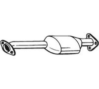 90 CV CATALIZZATORE PER VAUXHALL Cavalier MK III 2 VOL/Cod Sp J89 1.8i Cat KW 66