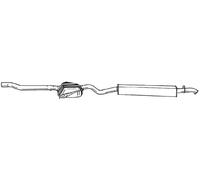90 cv Silenziatore posteriore per Alfa 155 167 1.9 TD 1929 cc 66 KW 90 CV
