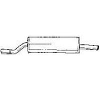 90 cv Silenziatore posteriore per BMW 3 E30 316 1766 cc 66 KW 90 CV