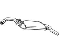 90 CV SILENZIATORE POSTERIORE PER VW Golf II 19E, 1G1 1.8 KW 66 CV 90
