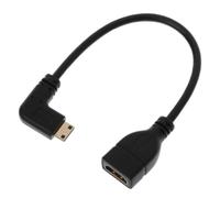 90 Degree Angled Mini Usb Hdmi-compatible Male To Hdmi-compatible Female