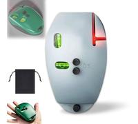 90 Degree Electronic Red Light Scale, Red Light Level, Green Self Leveling Cross Line RedLight Level with Horizontal and Vertical Lines,Protable for Construction (Gray)