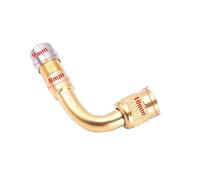 90 Degree Motorcycle Angle Bent Valve Adapter Tyre Tube Copper Silver Valve Extension Adapter Compatible with Truck Car Moto Bike Accessorie(1pcs Golden-90)