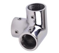 90 Degree Stainless Steel Marine Boat Hand Rail Fittings 7/8" 3 Way Corner Elbow