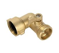 90 Degree Water Hose Elbow - 3/4" GHT Spigot Pipe Fitting | Quick Connect Hose Elbow - for Outdoor Sideway Apartment