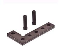 90 Degree Woodworking Square | Non - Corroding Aluminum Alloy for Accurate Marking & Measuring | Center Finder Ruler for Carpentry/DIY Projects | CNC Machined, Anodized Red