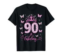 90 e favoloso, donne di 90 anni, festa per il 90° compleanno Maglietta