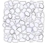 90 etichette vuote in carta adesiva a forma di nuvola, note adesive per scrivere su finestre di dialogo decorative, forme assortite, set di blocchi per appunti, agende, album di ritagli, album