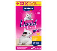 90 g + 30 g gratis! 120 g Vitakraft Cat Liquid Snack per gatti - 120g con Pollo + Taurina