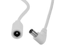 90 Gradi 6,3x2,5mm da Femmina a Maschio per Amazon Echo Show 21 15 8, Echo Show 10 (3rd Gen), Alexa Echo 4th Gen, Echo 3rd Gen, Echo Show (2nd Gen), Echo Plus (2nd Gen)