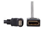 90 gradi a destra lasciato giù dal cavo angolato M~ni DP. DisplayPort al cavo femmina Displayport compatible with display Monitor 25cm Cable(Mini dp DN TO DP)