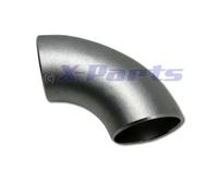 90° Gradi Acciaio Inox Arco 60mm Corto Tubo V2A Saldatura ad Downpipe a Y