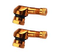 90 gradi CNC alluminio universale moto ruota valvola steli arancione
