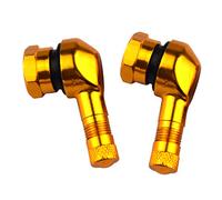 90 gradi CNC Alluminio Universale Moto Ruota Valvola Steli Oro