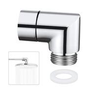90 Gradi Doccetta Adattatore, 1/2" Adattatore per Doccetta Raccordo, Doccetta a Gomito con Guarnizione Angolare per Braccio Doccia per Soffioni Doccia Rubinetti e Tubi Dell'acqua