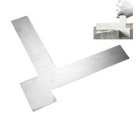 90 gradi Right Angle Leveling Device, Stainless Steel Corner Leveler Scraper 8,46 x 9,06 pollici, High Accuracy Measurement Tool for Carpentry, Wall Painting, and Woodworking