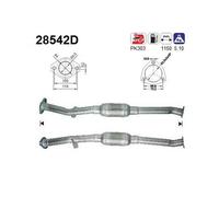 90 KW 122 CV CATALIZZATORE PER Fiat Ducato 230 2.8 TDI