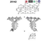77 KW 105 CV CATALIZZATORE PER Kia Cee'D 2 Vol/ ED 1.4