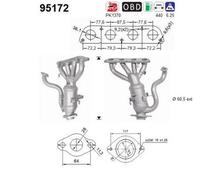 90 KW 122 CV CATALIZZATORE PER Toyota Prius PHV W52 1.8 Plug-in-Hybrid