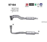 90 KW 122 CV CATALIZZATORE PER Volvo V40 SW 645 1.8
