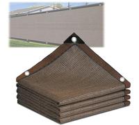 90% marrone e panno per la privacy esterna resistente al vento e alla polvere con occhielli per recinzione disponibile nelle misure da 3 x 5 m a 5 x 10 m protezione UV