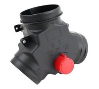 90 mm to 90 mm 3-Way Flap for Air and for Diesel, T-Branch Distributor and Pipe Connector, Adjustable Line for Car Truck Caravan for Diesel Heater Channel Connection