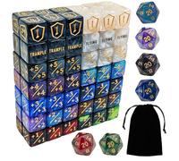 90 PCS MTG Contatori di Dadi - Contatore di Parole Abilità, -1/+1 Life Counter, Shield Life Counter Dice, Marble Colour D6 Dice Dice, per MTG, TCG, Giochi di Carte (sacchetto nero incluso)