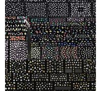 90 pezzi Adesivi per unghie 3D stile Y2K + 1 pinzetta, 4800 pezzi Adesivi per unghie 3D autoadesivi bianchi a fiori tra cui rose, margherite, fiori di ciliegio, accessori per arte di unghie, adesivi d