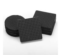 90 Pezzi Cuscinetti Antiscivolo Gomma, Gommini Adesivi, Protezioni per Pavimenti, Cuscinetti Gomma per Mobili Autoadesivi, Feltrini per Gambe Sedie, Tavoli, Divani, Rotondi e Quadrati - Neri