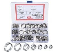 90 Pezzi Fascette Stringitubo Fascetta a Vite Stringitubo Regolabili per Tubi