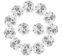 90 Pezzi Perline Sciolte Argento in Rame con Strass | Leggere e Delicate, per Busta, 3 Buste, per Creazioni di Gioielli Fai