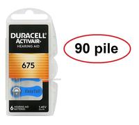 90 pile batterie DURACELL 675 PR44 per apparecchi acustici protesi acustiche