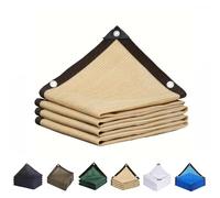 90% Shade Cloth for Patio & Backyard Tear Resistant Sunshade Net Available in 5ft50ft for Deck Pergola Dog Kennel Camper Awning (Beige 26.4ft x 49.5ft)