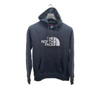 €90 THE NORTH FACE taglia S FELPA CON CAPPUCCIO MAGLIONE PULL ON COTONE TASCH...