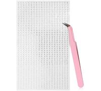 900 Pezzi Gemme per il Viso, Gioielli per il Viso Autoadesivi con 1 Pinzetta Gemme per Capelli 3/4/5 mm Gioielli per Occhi Gemme per il Viso Pietre per Corpo Strass per Trucco Viso Occhi