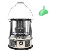 9000 BTU Stufa a Gasolio per Casa Riscaldamento a Stoppino Serbatoio Da 4,6 Litri Riscaldamento Di Emergenza Senza Elettricità Riscaldatore per Campeggio,Emergenze,Off-white-Singleitem