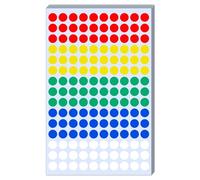 9000 Pezzi, 10mm - Bollini Adesivi Colorati, Etichette Adesive Colorate