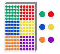 9000 Pezzi, 12mm - Bollini Adesivi Colorati, Etichette Adesive Colorate
