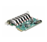 90104 4043619901043 DeLOCK Scheda PCI Express x1 con 7 x USB 5 Gbps Tipo-A ester