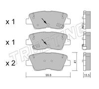 903.1 TRUSTING PAST.FRE.HYUNDAI Accent IV (RB) : 1.4,1.4 Trusting Freni