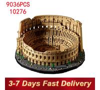 9036 pezzi Colosseo Building Blocks Set Adulti Bambini Costruzione Modello di città Mattoni Giocattoli Regalo di compleanno Compatibile con Set 10276 9036pcs No Box