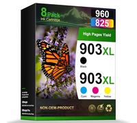 903XL Multipack Cartuccia Compatibile per HP 903 XL HP 903 Multipack Cartucce d'inchiostro per HP Officejet 6950 6960 per Cartuccia HP Officejet Pro 6970 6960 All-in-One Stampante(Confezione da 8)