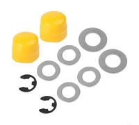 9040H - Kit di boccole per ruota anteriore per tosaerba Craftsman, compatibile con i modelli che utilizzano i numeri di parte 532188967, 532121749, 121749X; include mozzi, rondelle di spinta, rondelle
